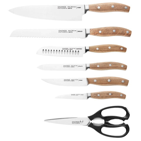 Chicago Cutlery® Signature Edge Walnut 13-piece Knife Block Set