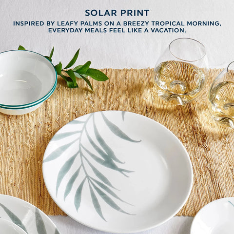Corelle® Solar Print 18-piece Dinnerware Set, Service for 6