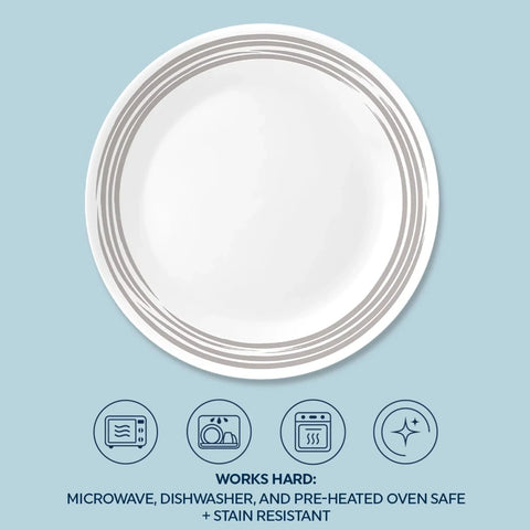 Corelle® Brushed Silver 8.5" Salad Plate