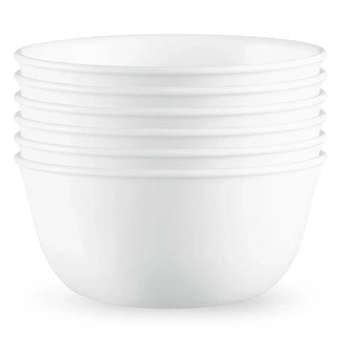 Corelle® Winter Frost White Dinnerware Set – Service for 6 + Soup Bowls