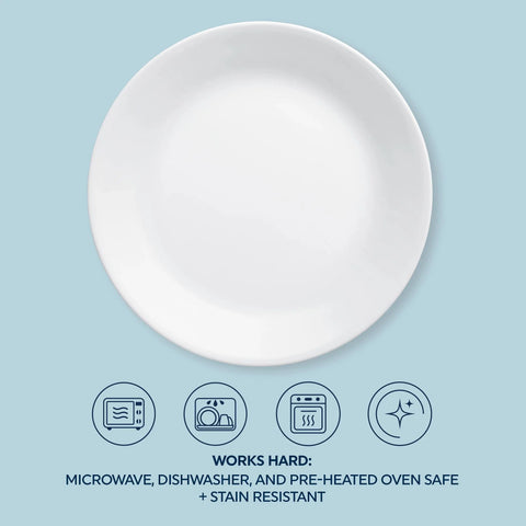 Corelle® Winter Frost White 16-piece Mugless Dinnerware Set, Service for 4