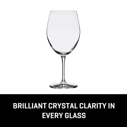 Lucaris Bangkok Bliss Bordeaux Glasses (4-Pieces), 25-ounce, Dishwasher Safe, Lead-free Crystalline